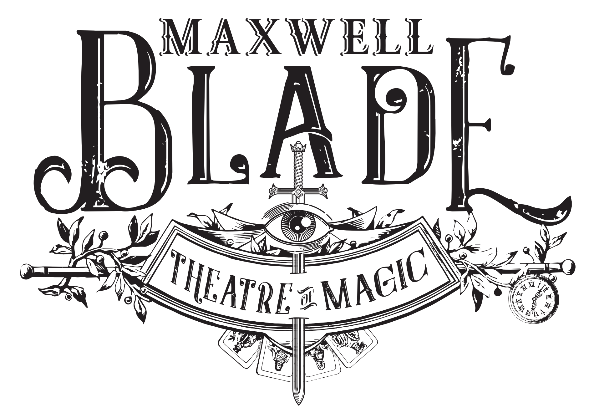 Maxwell Blade Black Logo a close up of a device